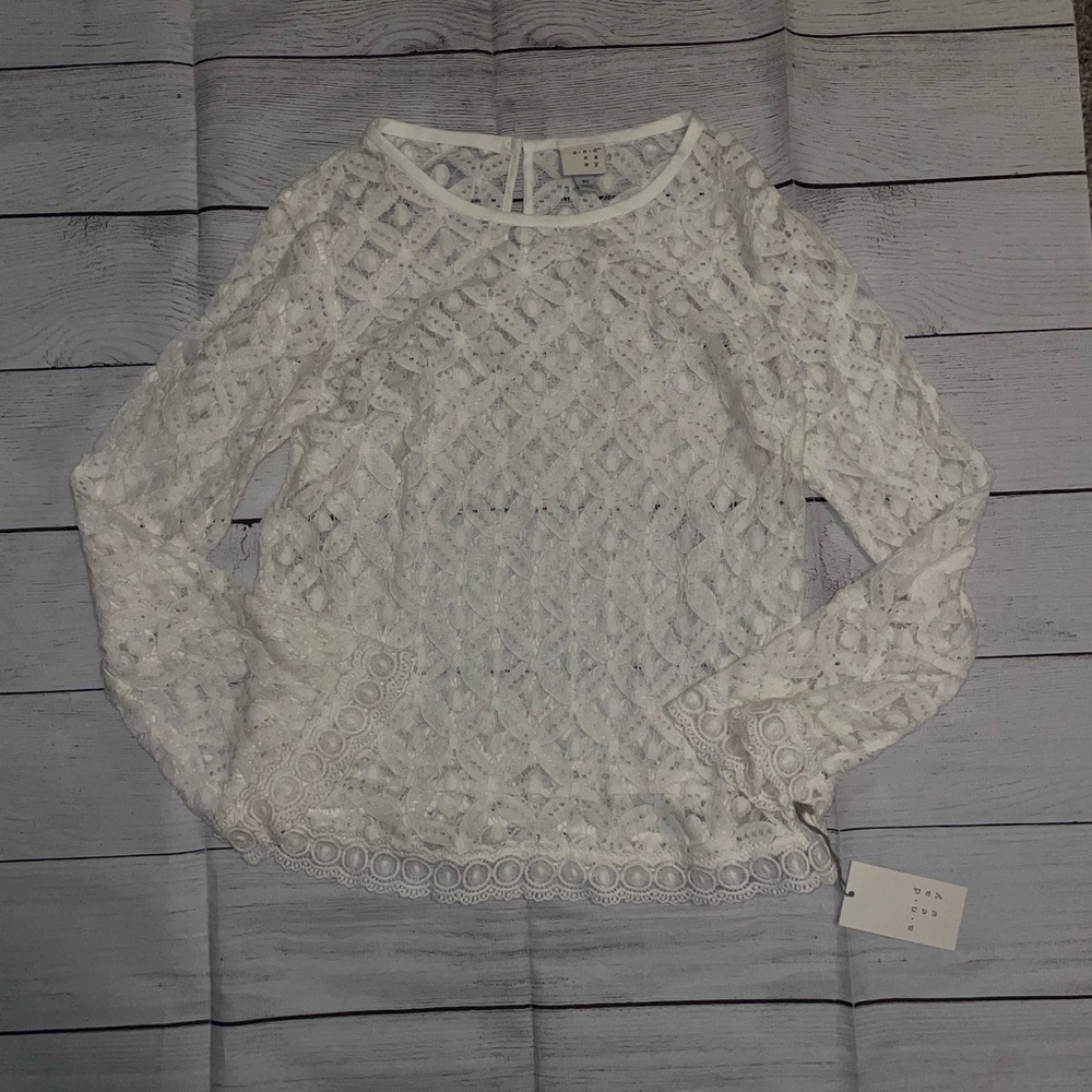 NWT Women's A New Day Lace Shirt